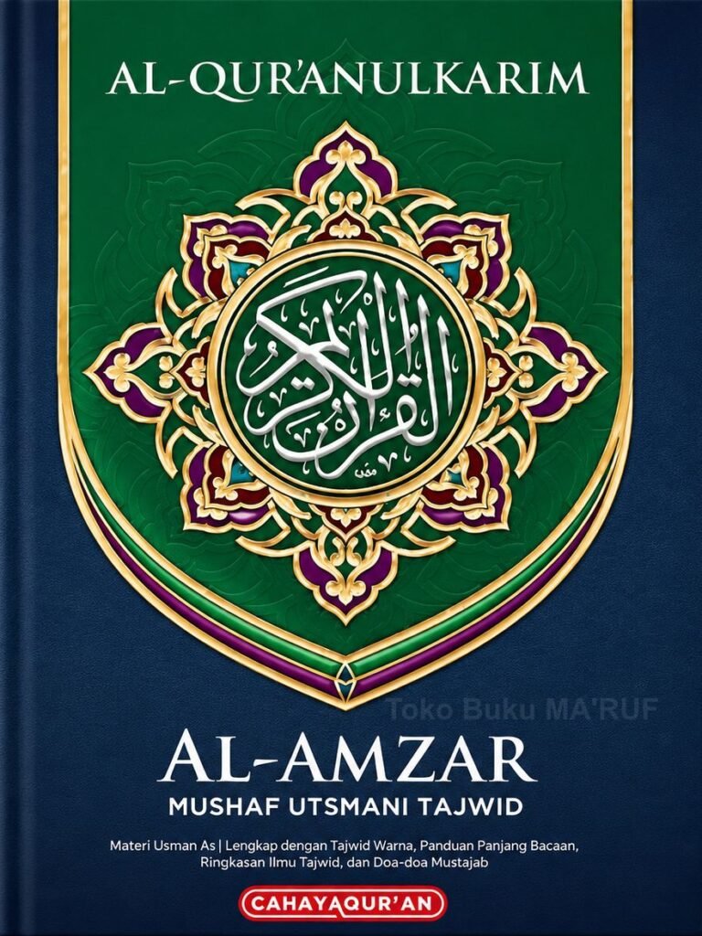 Al-Qur’an Mushaf Utsmani Tajwid Warna AL-AMZAR Hard Cover Lux (A4 & A5)