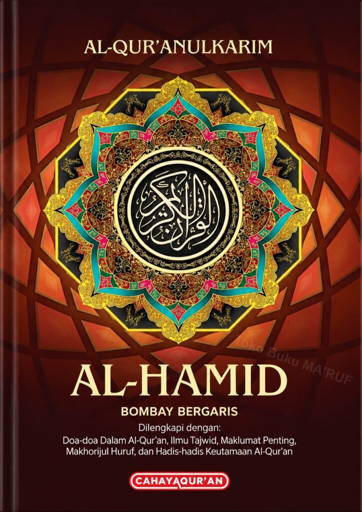 Al-Qur’an Al-Hamid Bombay Bergaris Tajwid A5 & B5 Hard Cover – Cahaya Qur’an